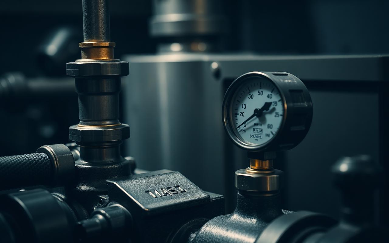 Pompe hydraulique sous pression - métaphore de l'érection