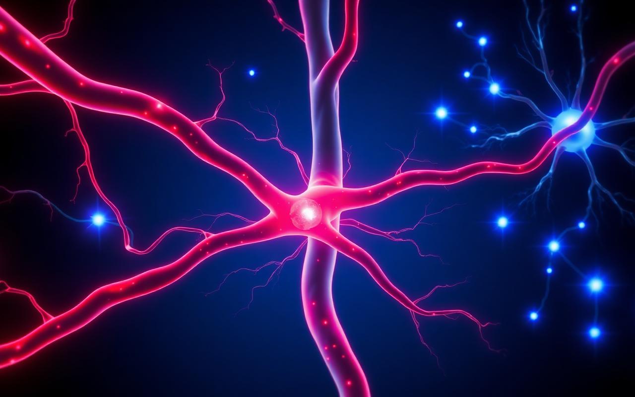 Schéma de circulation sanguine et signal nerveux